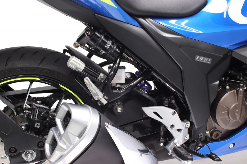 Rear Shock with Hose-attached Reservoir, HPA, T461 Monoshock for Gixxer SF250