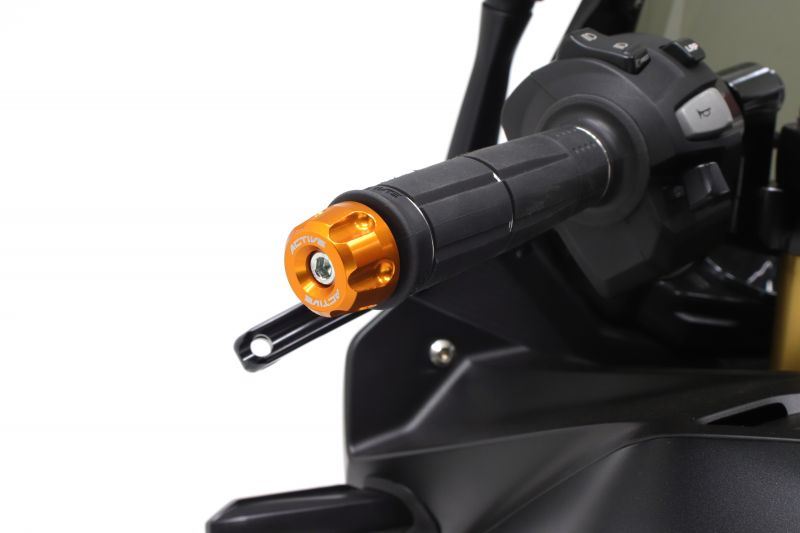 Aluminum Bar Ends Revolver Gold φ30-L18 Left and Right Set