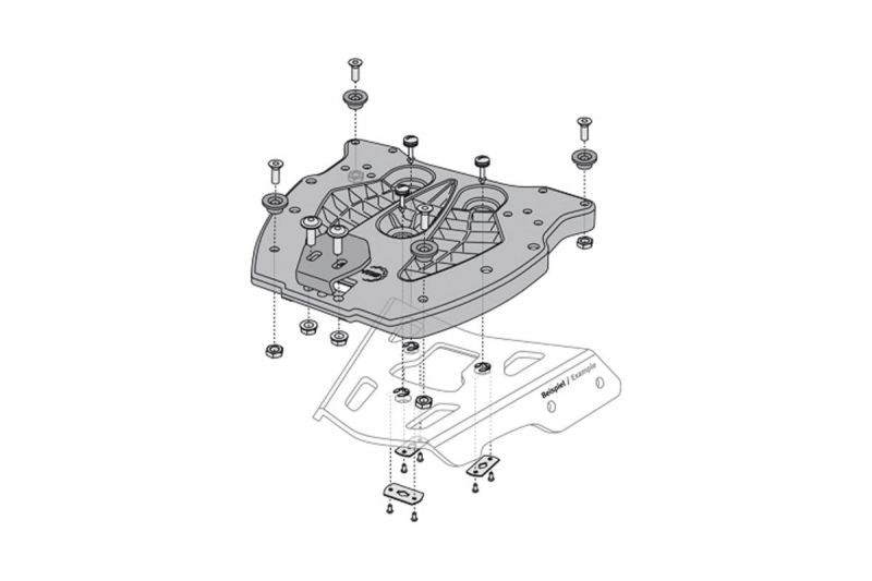 QUICK-LOCK Adapter Plate for ALU-RACK TRAX