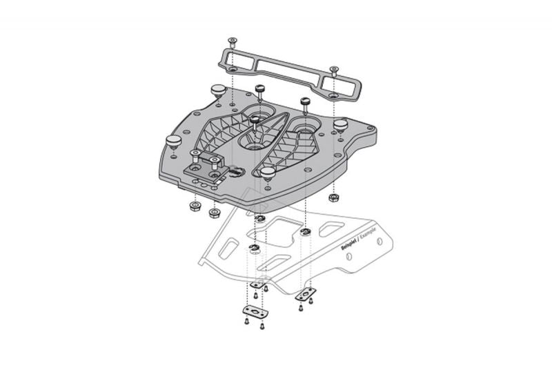 QUICK-LOCK Adapter Plate for ALU-RACK for SHAD