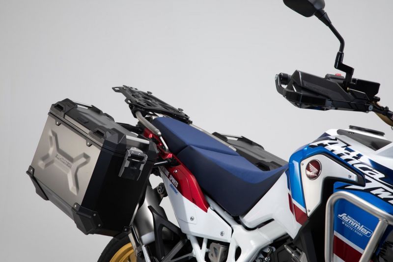 PRO Side Carrier, matte black, with Offroad Reinforcement Set, CRF1000L Africa Twin and others, Left and Right