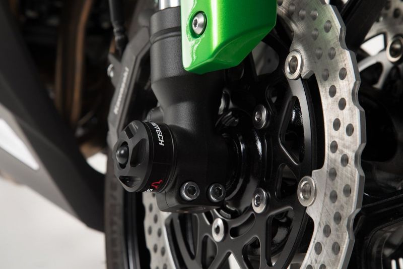 Axle Slider Set, Black, Front, Z1000SX, Left and Right