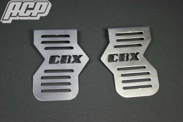 CBX400F用 ロゴ入り メッキ キャブサイドカバー