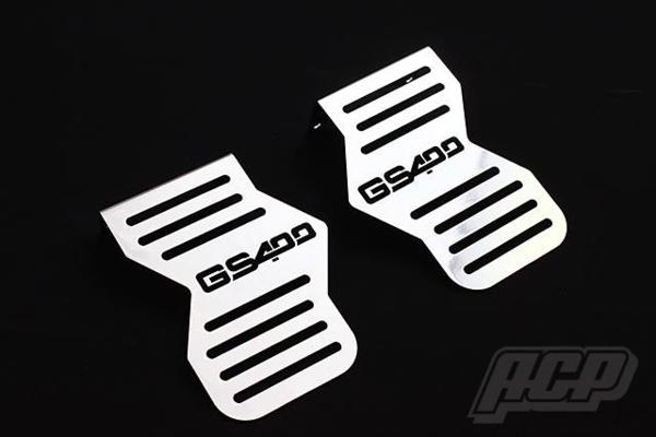 GS400用 メッキ キャブ サイド カバー GS400ロゴ