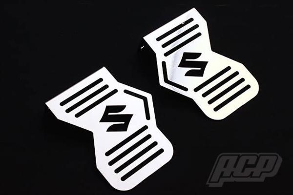 GS400用 メッキ キャブ サイド カバー Sマーク