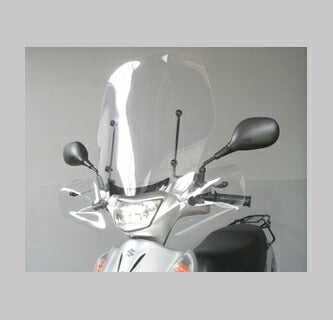 ウインドシールド ナックル一体化 スズキ アドレス V125 バックミラー8mm対応
