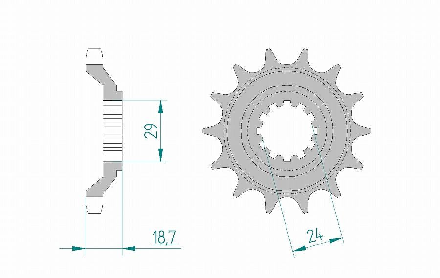 ZX-10 スプロケット フロント 530-17 スチール 1枚 – バイクマン