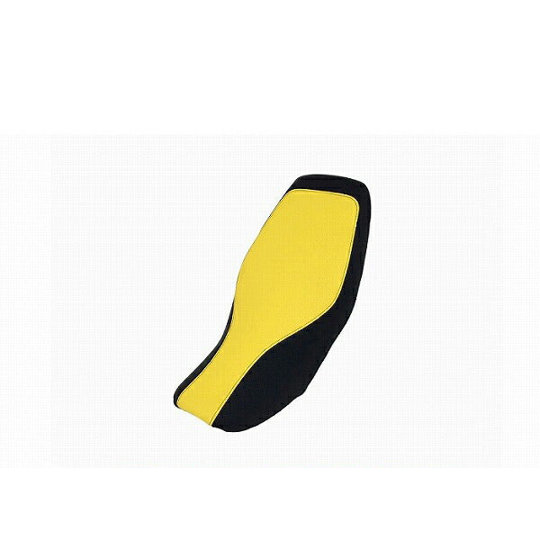 Domestic Seat Cover Embossed Yellow/Embossed Black Two-Tone Color/Black Stitch Replacement Type GROM
