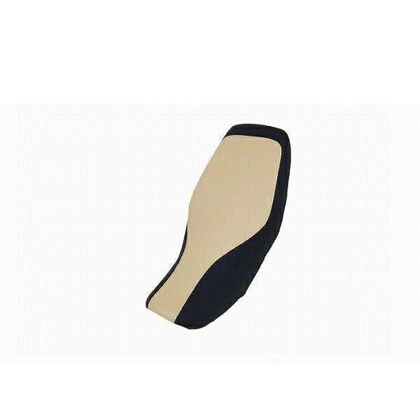 Domestic Seat Cover, Beige & Embossed Black Two-Tone / Clear Stitching, Cover Type, Grom