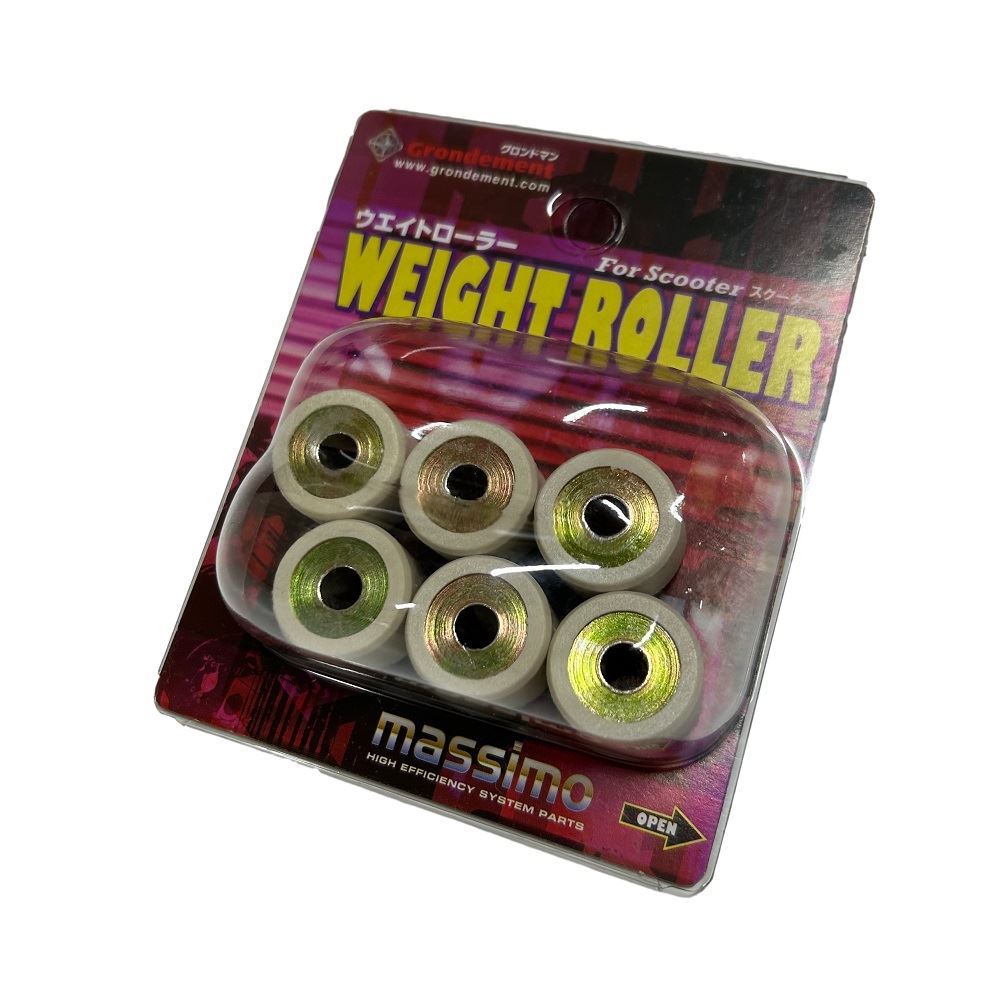 Super Weight Roller Outer Diameter 20mm x Width 15mm 22.0g 6 Pieces