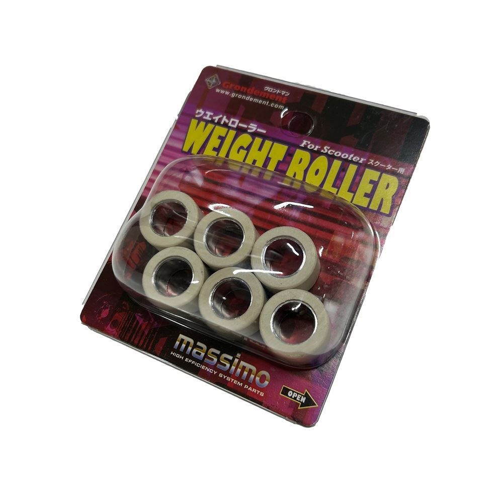 Super Weight Roller, Outer Diameter φ20 × Width 12mm, 8.0g, Pack of 6