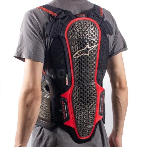 NUCLEON KR-3 Back Protector Smoke/Black/Red M Size
