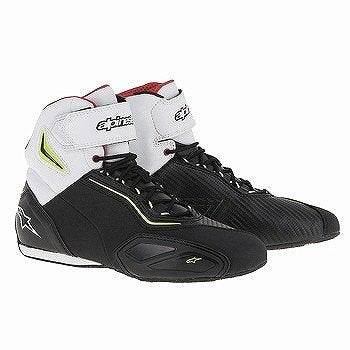 FASTER 2 SHOES Riding Shoes, 1536 Black Yellow Fluo Red, Size 7