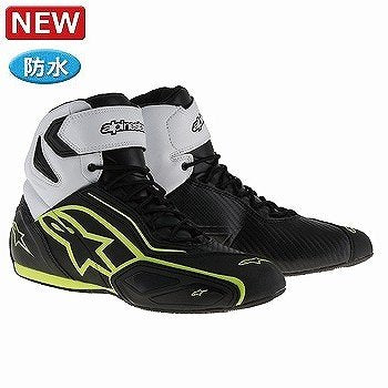 FASTER 2 WATERPROOF SHOES Riding Shoes, 125 Black White Yellow Fluo, Size 10.5