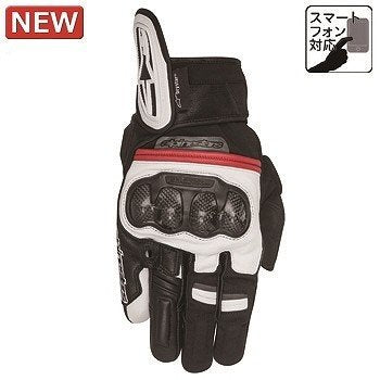 RAGE DRYSTAR GLOVE Leather Gloves Gloves 123 Black White Red XL Size