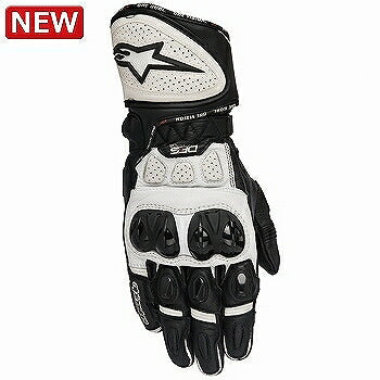 GP PLUS R GLOVE Leather Gloves Racing Gloves Gloves 12 Black White M Size