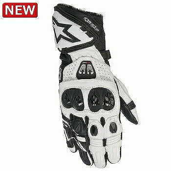GP PRO R2 GLOVE Leather Racing Gloves 12 Black White S Size