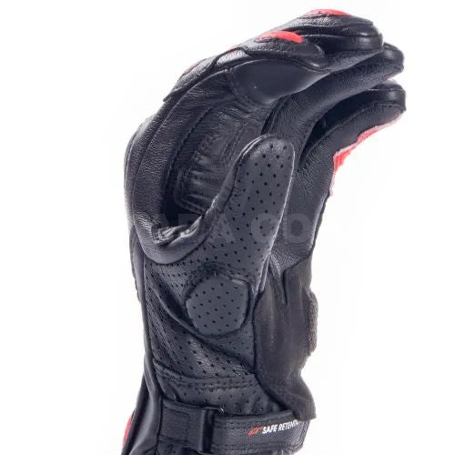 STELLA SP-8 v3 LEATHER GLOVE Leather Riding Gloves Black/White/Diva Pink Women's M Size