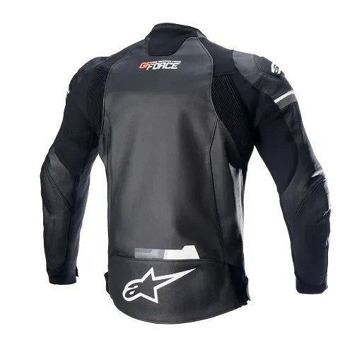 GP FORCE LEATHER JACKET Leather Jacket Black/White 48