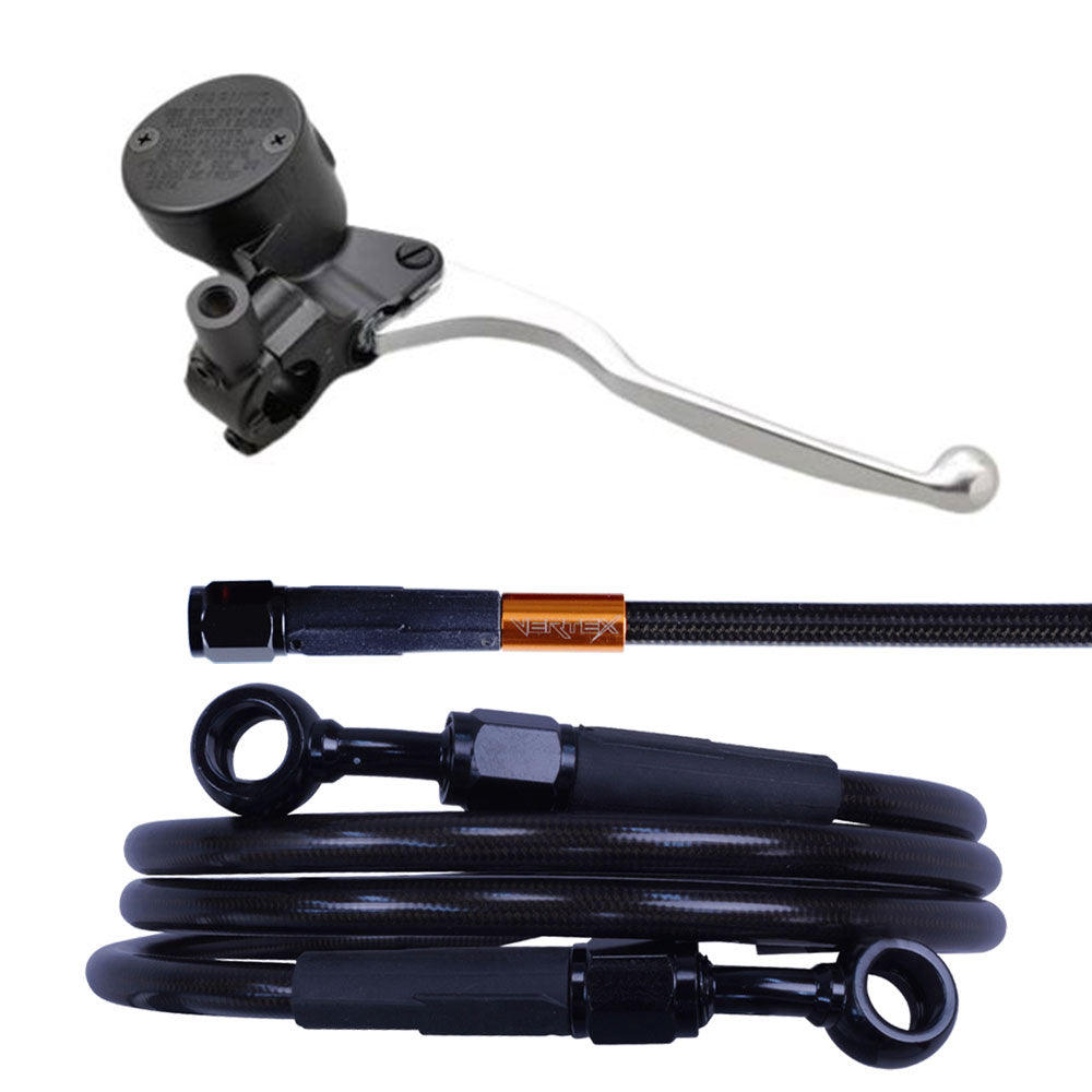 CB750 Mesh Brake Hose and Master Cylinder Set, Front, CB750 92-08 RC42/BC-RC42