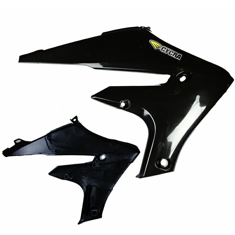 パワーフロー インテークラジエターシュラウド ブラック YZ250F YZ450F