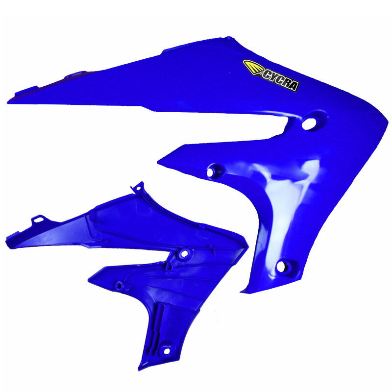 パワーフロー インテークラジエターシュラウド ブルー YZ250F YZ450F