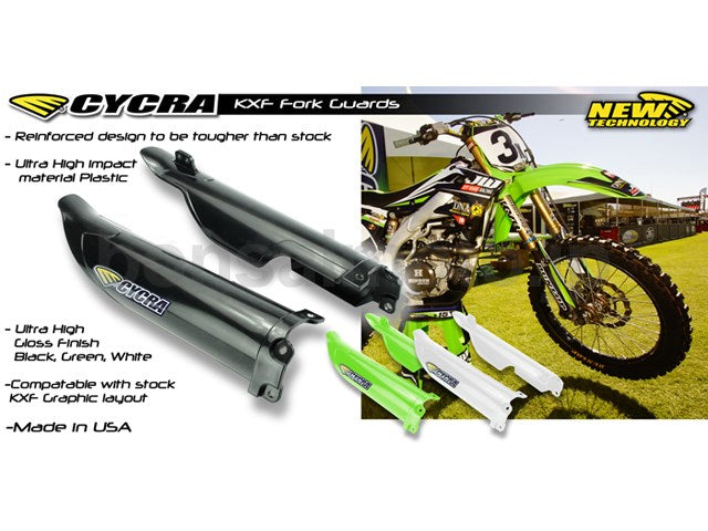 フォークガード ホワイト KX250F KX450F