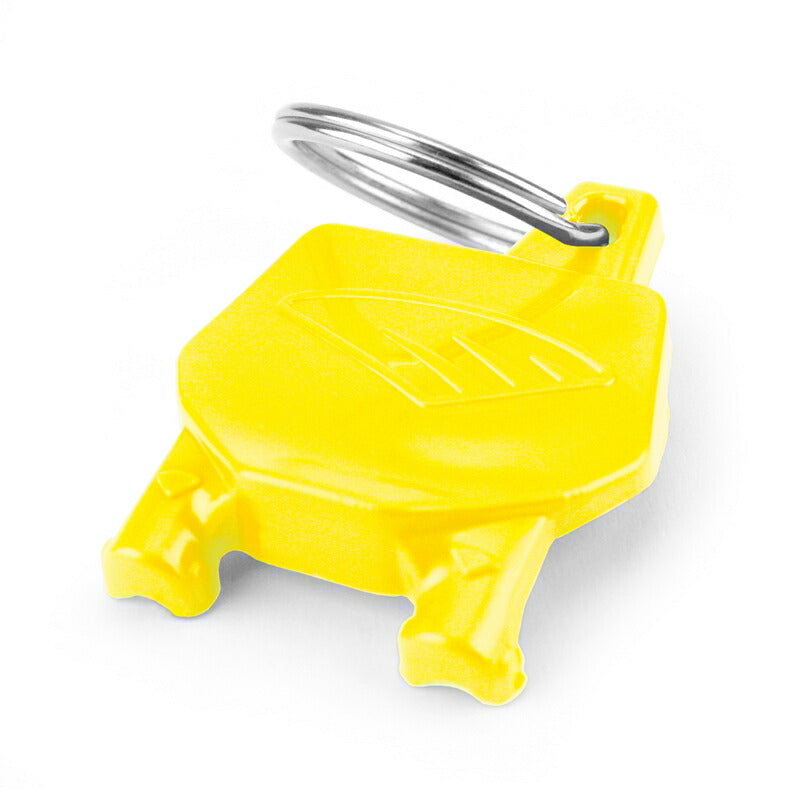 ナンバープレートキーホルダー イエロー