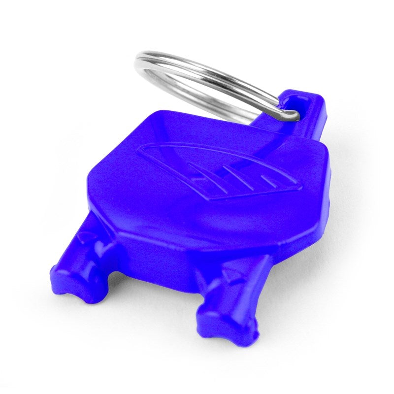 ナンバープレートキーホルダー ブルー