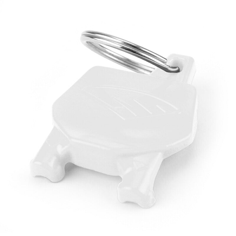 ナンバープレートキーホルダー ホワイト