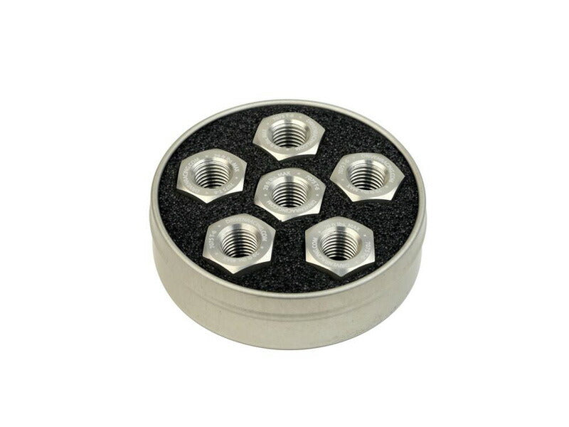 Sprocket Carrier Nuts Silver M10 x 1.5 Pitch 5 Pcs. RSV4