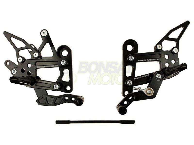 TT Rear Sets Black MT-09 XSR900