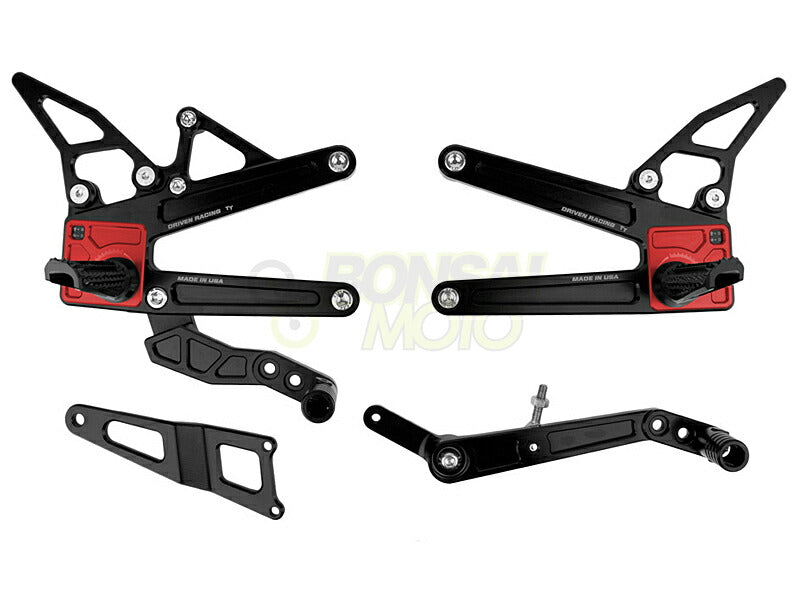 TT Rear Sets Red R1/M/S