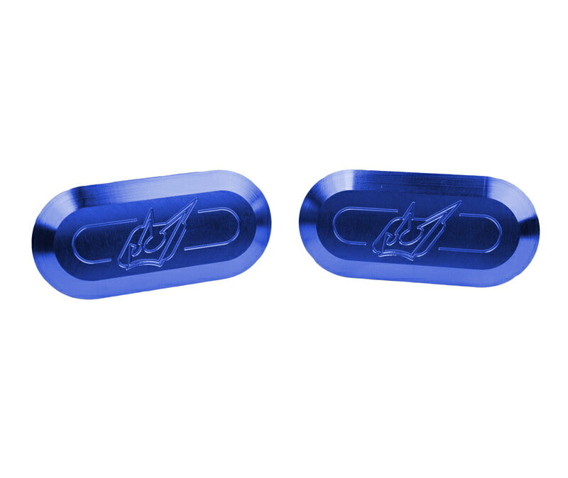 Mirror Eliminator (Mirror Block Off) Blue Left and Right Set S1000RR