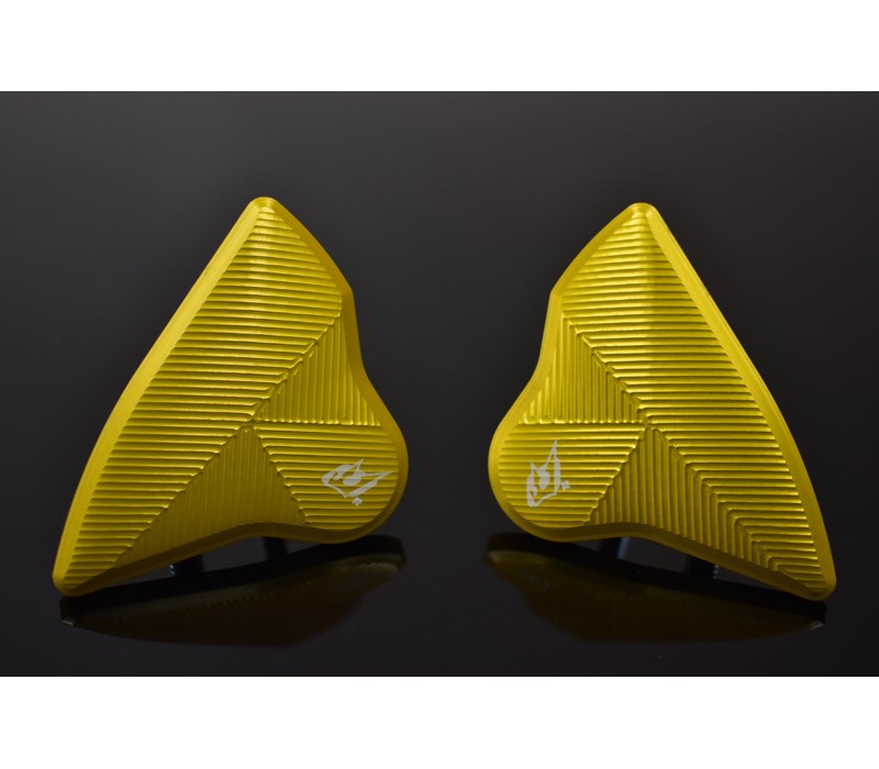 Mirror Eliminators (Mirror Block-Offs) Gold Left and Right Set R-6