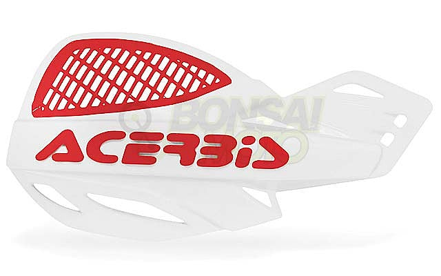Uniko Vented Handguards, Left and Right Set, White/Red