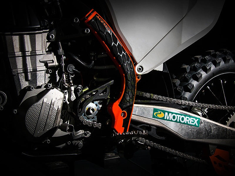 Xグリップ フレームプロテクター オレンジ KTM EXC/EXC-F(17-19) SX/SX-F(16-18)