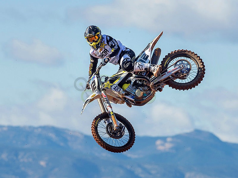 Xグリップ フレームプロテクター ホワイト/イエロー Husqvarna TE/FE(17-19) TC/FC(16-18)