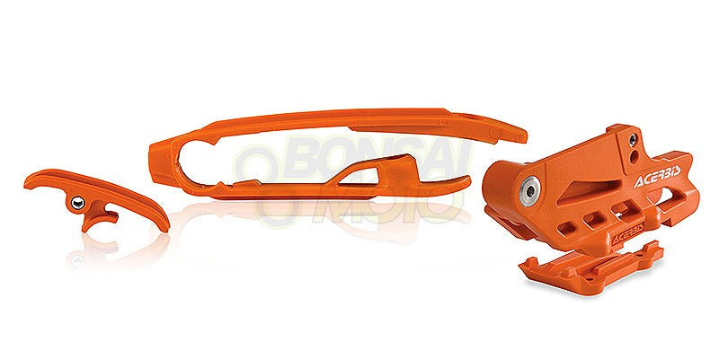 Chain Guide & Slider Kit Orange KTM 125SX(16-22) 150SX(19-20) 250SX(17-22) SX-F(16-22)