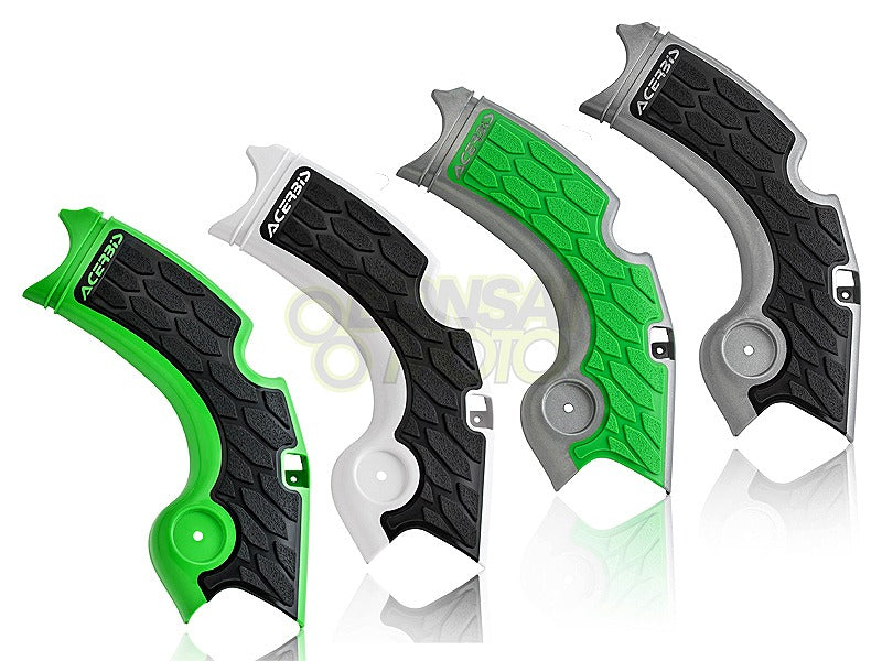 X-Grip Frame Protector Green/Black Kawasaki KX250F (15-20)