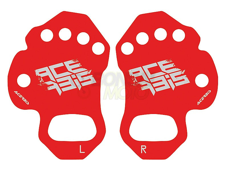 パームプロテクター 振動&マメ防止 左右セット レッド L/XL