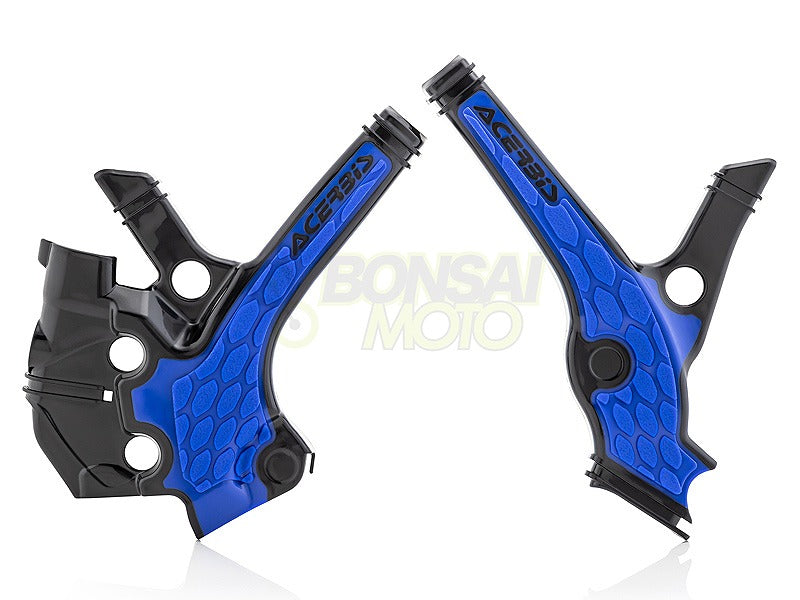 Xグリップ フレームプロテクター ブラック/ブルー Yamaha YZ65(19-22)