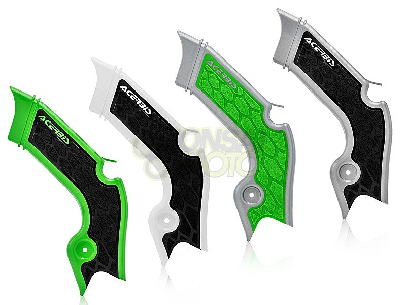 Xグリップ フレームプロテクター グレー/グリーン KX250X KX250 KX450X KX450 KX450F