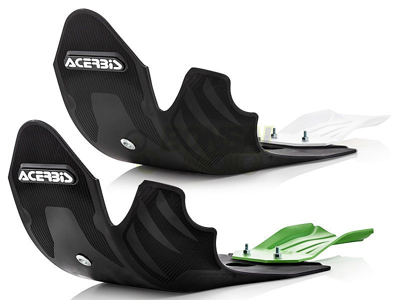 Skid Plate Black/Green Kawasaki KX250/X (21-22) KX450F (19) KX450/X (20-22)