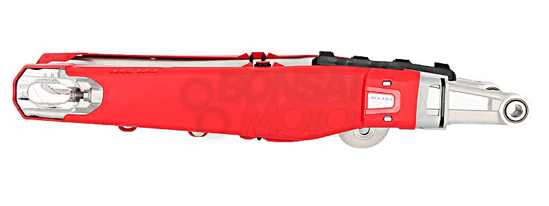 Swingarm Cover, Silver/Red, for GASGAS EC/EC-F/MC/MC-F