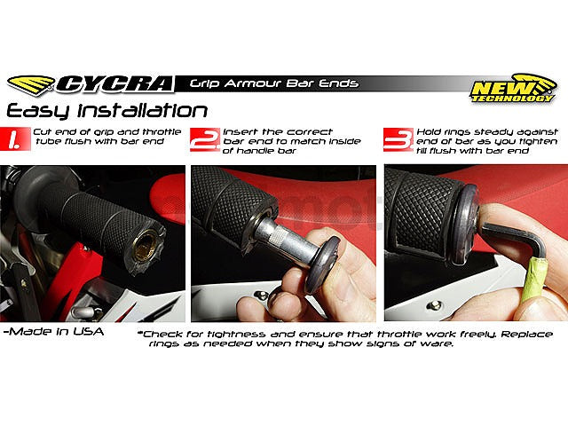 グリップアーマー バーエンド 左右セット ブラック