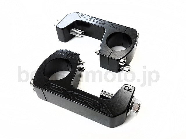 U-clamp set for Renthal Twinwall bars, black
