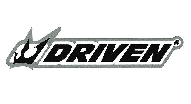 DRIVENロゴステッカー メタルシルバー&ブラック 150mm×35mm
