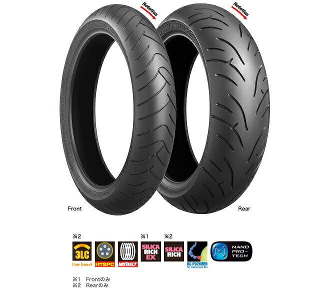 BT023 バトラックス スポーツツーリング GTスペック 120/70ZR18 M/C (59W) TL フロント