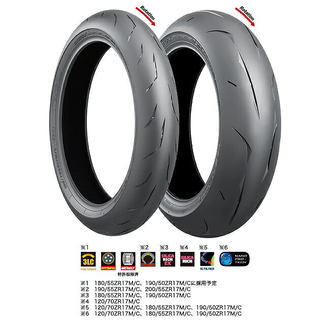 RS0RHZ Battlax 180/55ZR17 73W TL